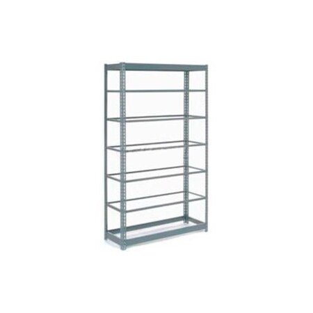 Global Equipment Heavy Duty Shelving 48"W x 12"D x 84"H With 7 Shelves - No Deck - Gray 255481